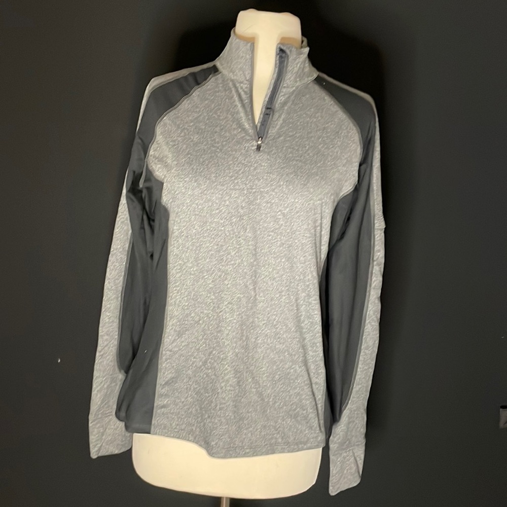 Noble outfitters quarter zip gray pull over